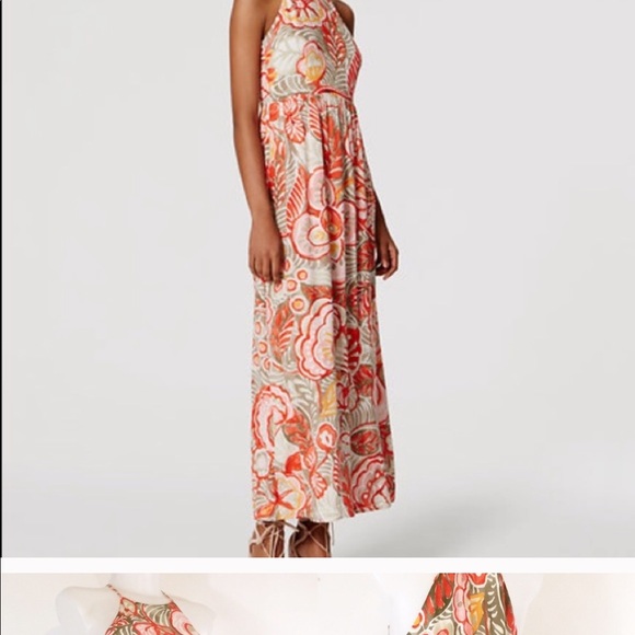 LOFT Floral Halter Maxi - Picture 2 of 3